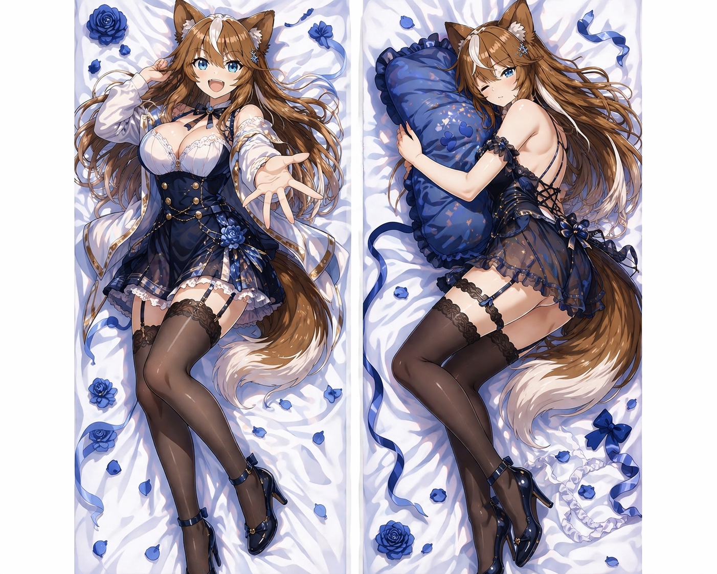 青い薔薇をあしらった衣装で、昼と夜の姿を見せるさたなちゃん